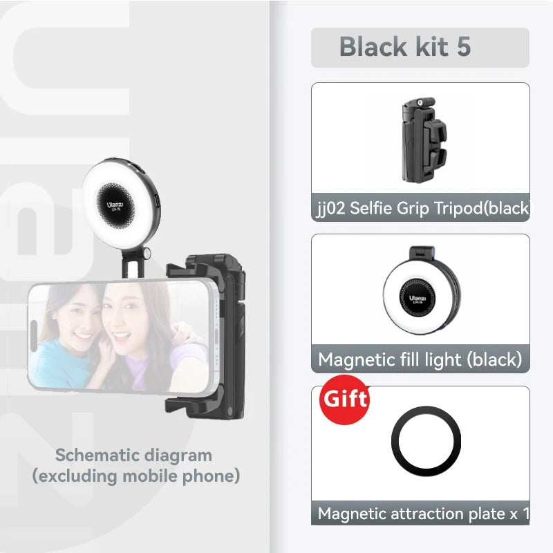 4-teiliges Selfie-Stick-Stativ mit Bluetooth für Reisende | Fioriscas