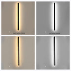 Applique murale noire élégante, luminaire LED Nyx pour murs extérieurs