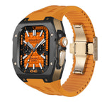 ערכת נרתיק AstraGuard ל-Apple Watch Ultra, מעטפת טיטניום עם רצועת גומי פלואורי