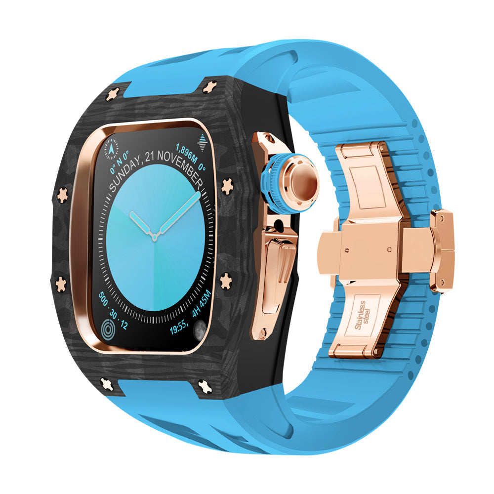 Carbon Fiber Titanium Retrofit Case, NovaCarb S10 Apple Watch Kit
