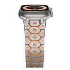 Vantira FusionX Titanium Apple Watch Band, Hexagonal Link Design