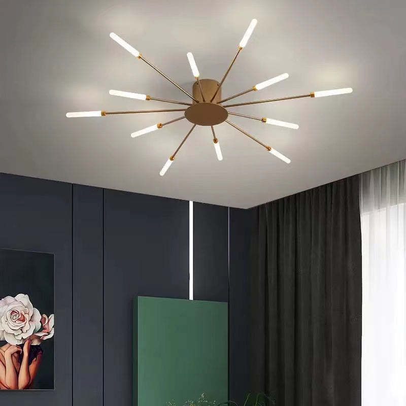 Asterra Albina Metal- og akryl-loftlampe til planmontering, 12 W til 42 W LED