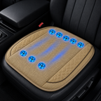 Car Ventilated Seat Cushion With Ten Fans, USB 12V/24V Cooling Pad