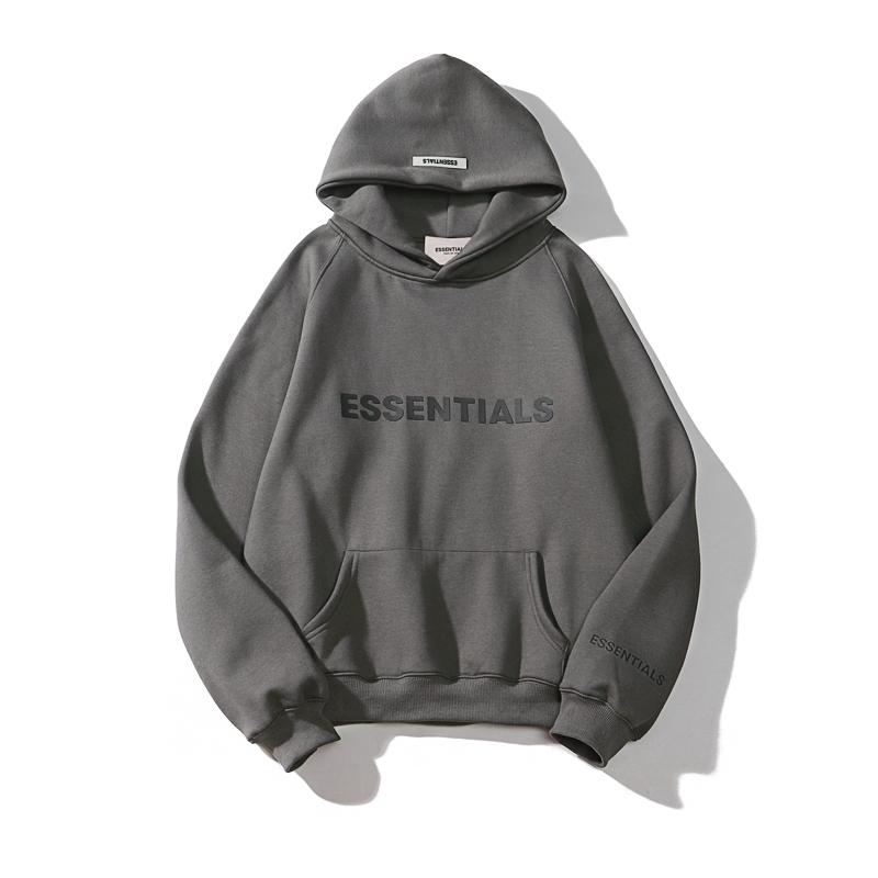 Essentials | Fear of God | Vetoketjullinen huppari kengurutaskulla