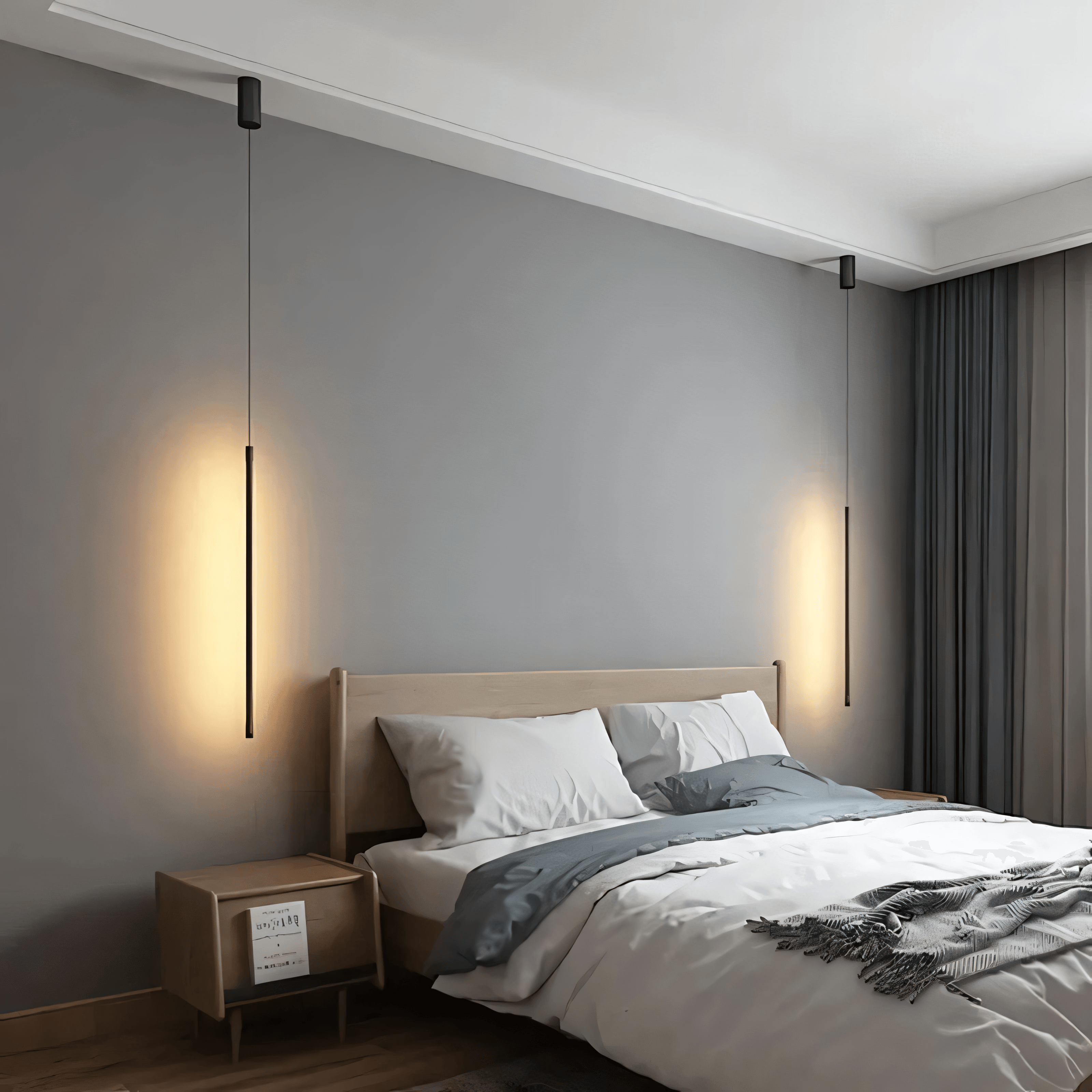Lumaire lodret lysbjælke, sort finish, 3 LED-farvetoner