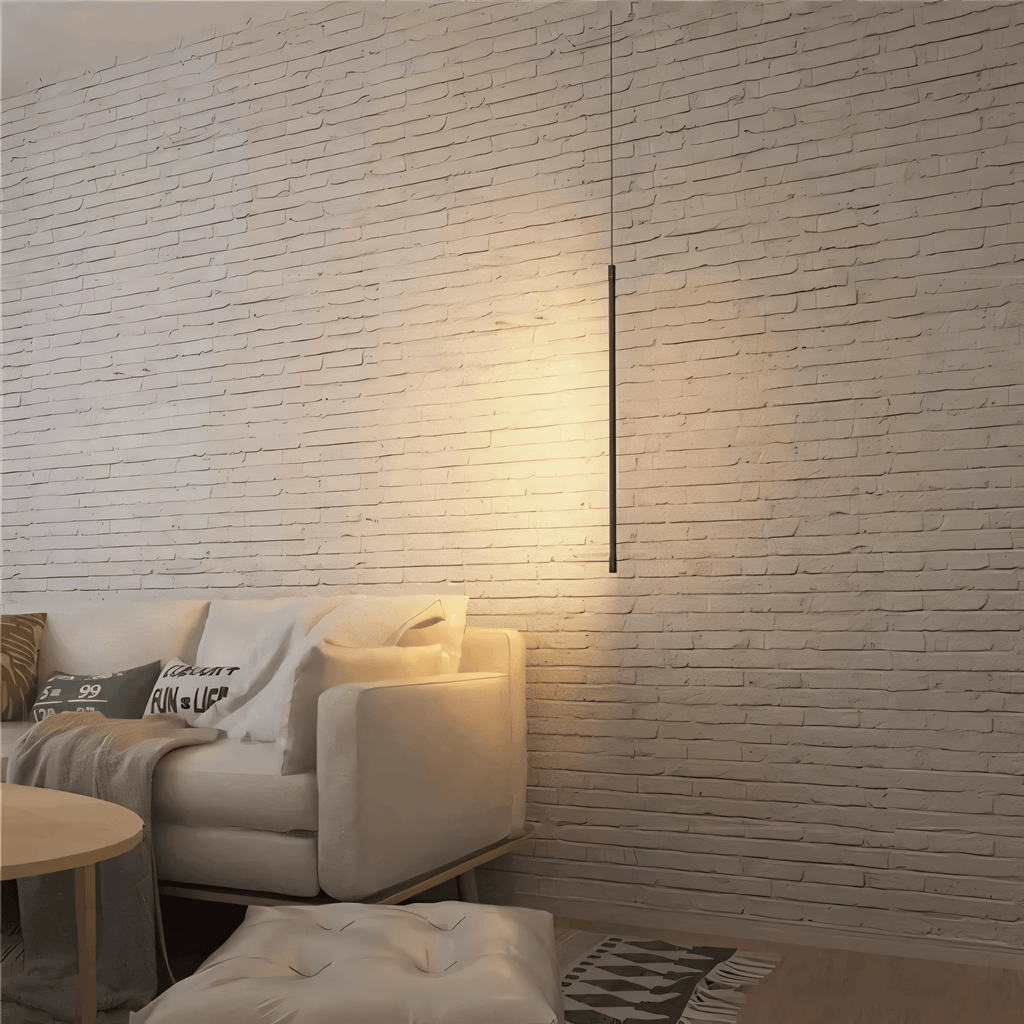 Lumaire lodret lysbjælke, sort finish, 3 LED-farvetoner