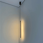 Lumaire lodret lysbjælke, sort finish, 3 LED-farvetoner