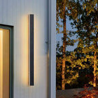 Applique murale noire élégante, luminaire LED Nyx pour murs extérieurs