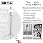 4-teiliges Selfie-Stick-Stativ mit Bluetooth für Reisende | Fioriscas