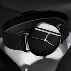 Miesten ruostumattomasta teräksestä valmistettu kello, näyttävä 37 mm:n kellotaulu, 5 värivaihtoehtoa