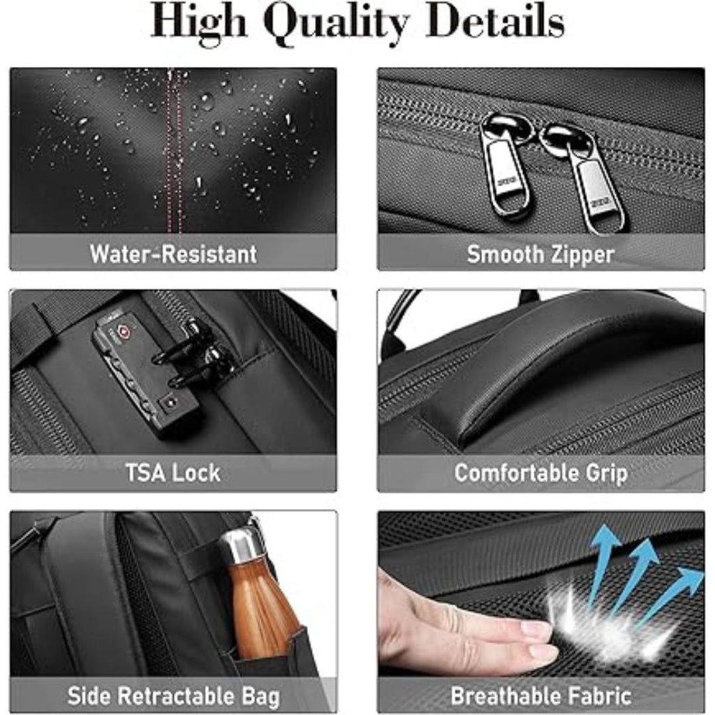 QuantaPack Vacuum-Compression Travel Backpack, Expands To 60L