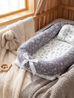 Nid portable en coton pour bébé avec housse lavable | Fioriscas