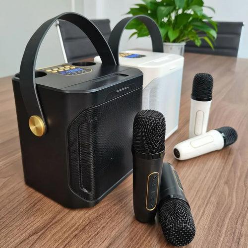 100W Portable Karaoke Machine With Bluetooth 5.3 & Dual Wireless Mics