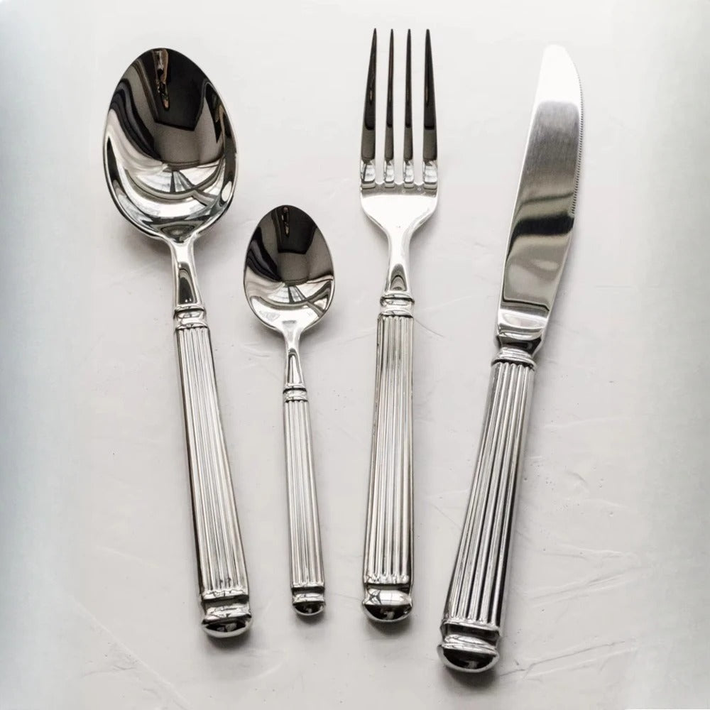 Bellemont Roman-Inspired Flatware Set, Heavyweight Cutlery, 4 or 20 Pieces