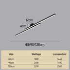 Ultra-Slim LED Semi-Flush Ceiling Light in Aluminum, LumenVale