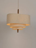 LuminaWeave Fabric Chandelier With Warm Glow For Cozy Living Spaces