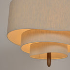 LuminaWeave Fabric Chandelier With Warm Glow For Cozy Living Spaces