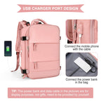 Solara Glide Expandable Travel Backpack, 45L Unisex Carry-On With Laptop Sleeve