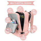 Solara Glide Expandable Travel Backpack, 45L Unisex Carry-On With Laptop Sleeve