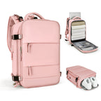 Solara Glide Expandable Travel Backpack, 45L Unisex Carry-On With Laptop Sleeve
