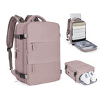 Solara Glide Expandable Travel Backpack, 45L Unisex Carry-On With Laptop Sleeve