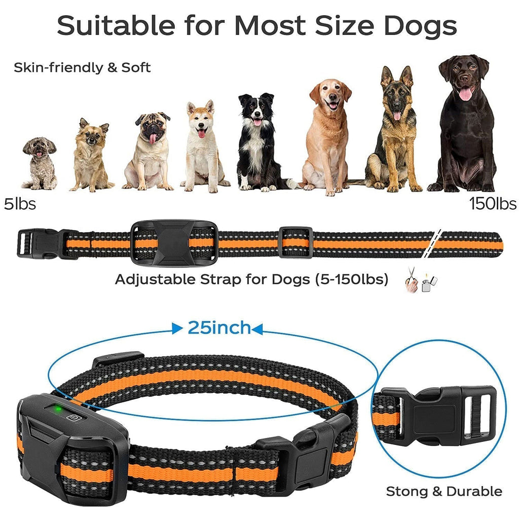 Waterproof Remote Dog Training Collar With Vibration, Beep & Static Modes