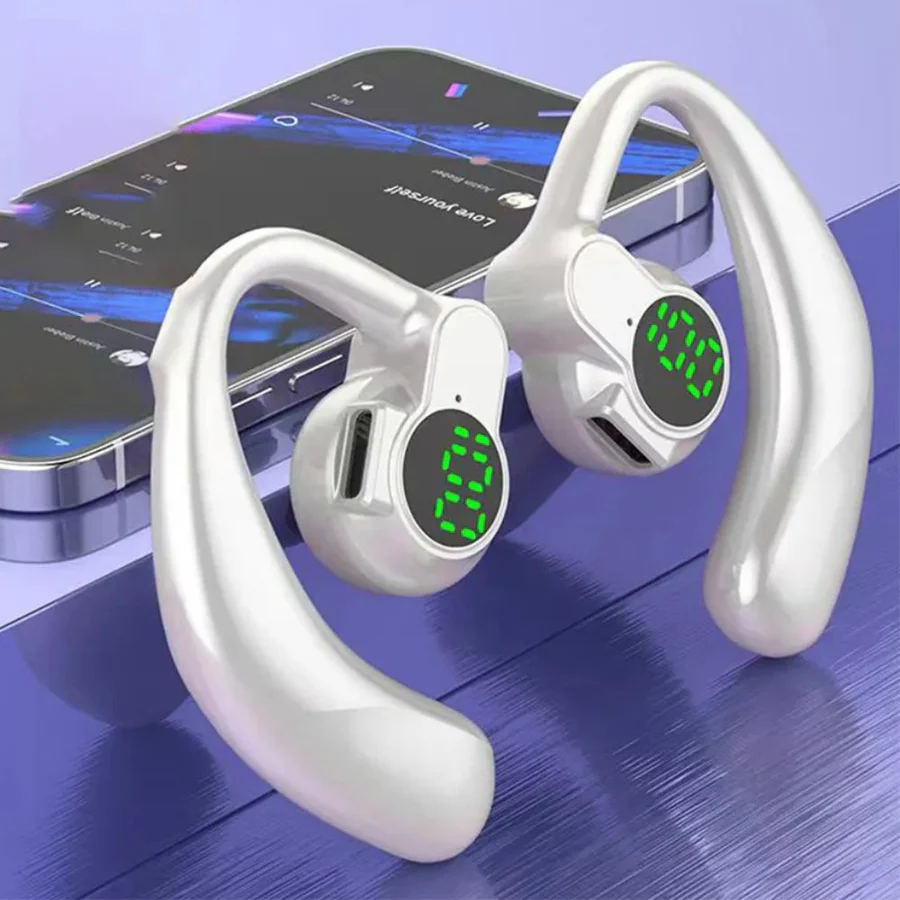 Wireless Noise Canceling Bluetooth Ear Hook Headphones
