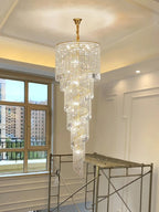 Křišťálový lustr Ardmore Staircase, K9 křišťál, zlatý nebo chromovaný