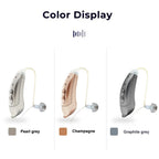Dispositivo acustico Bluetooth elegante con controllo tramite app per anziani