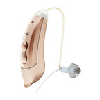 Dispositivo acustico Bluetooth elegante con controllo tramite app per anziani