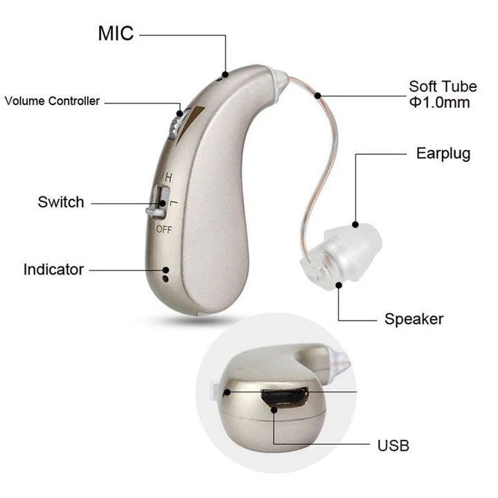USB Rechargeable Hearing Aid