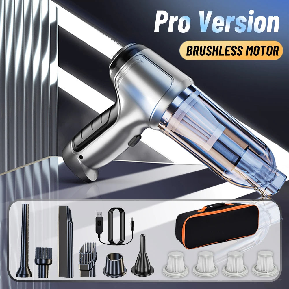 Cordless Car Vacuum With 95000Pa Suction For Drivers | Fioriscas