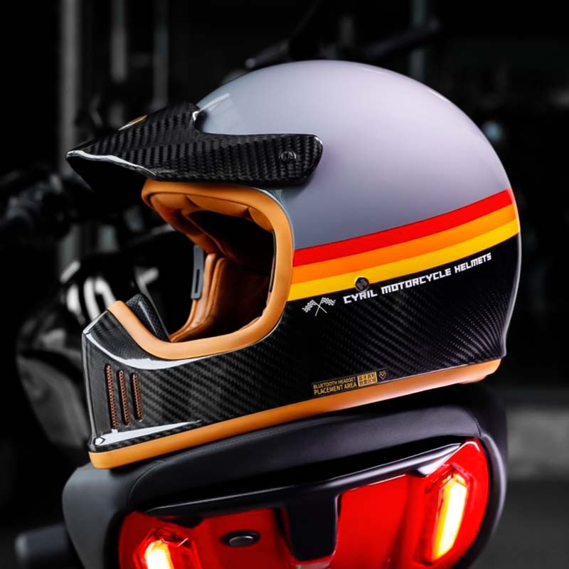 F380G Carbon Fiber Full Face Helmet DOT ECE Certified | Fioriscas