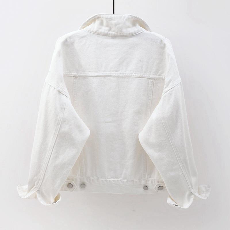 Harborline denim damesjack met knoopsluiting aan de voorkant, comfortabele pasvorm voor elke dag