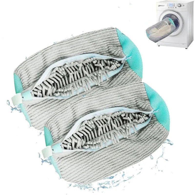 Lot de 2 sacs de lavage pour chaussures, pour protéger le linge à la maison | Fioriscas