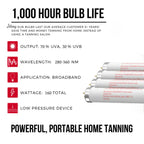 Indoor UV Tanning Light With 180 Degree Adjustable Angles For Face And Body