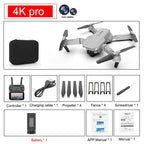 SkyNova Cuadricóptero portátil con Wi-Fi FPV y cámara HD 4K | Fioriscas
