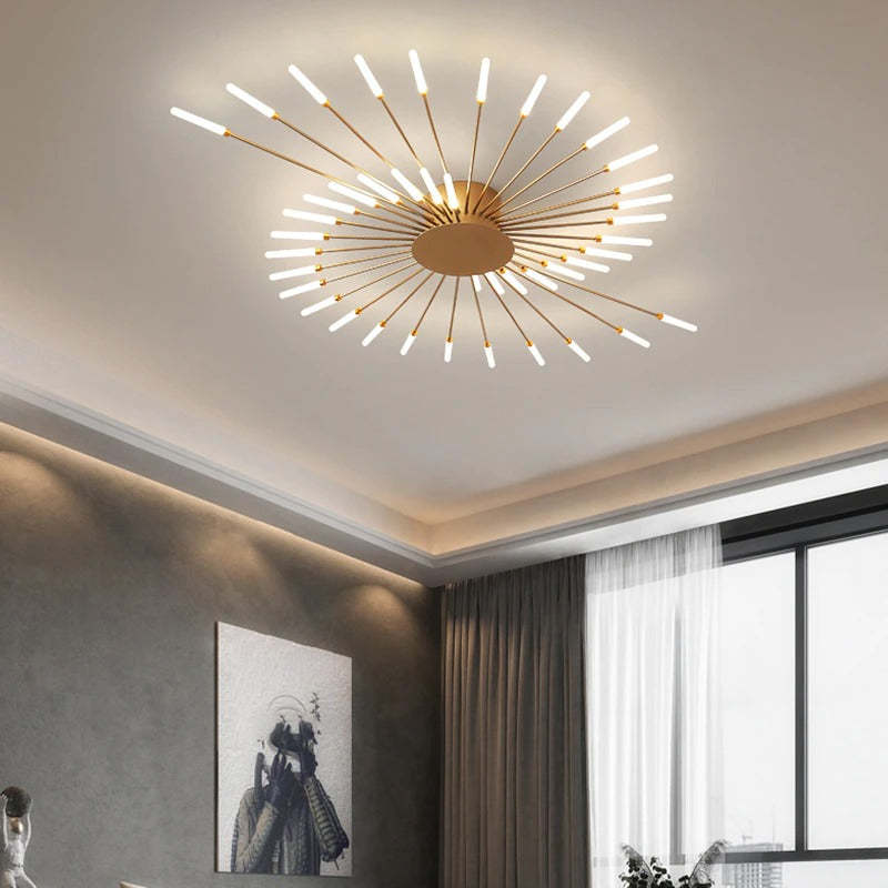 Asterra Albina Metal- og akryl-loftlampe til planmontering, 12 W til 42 W LED