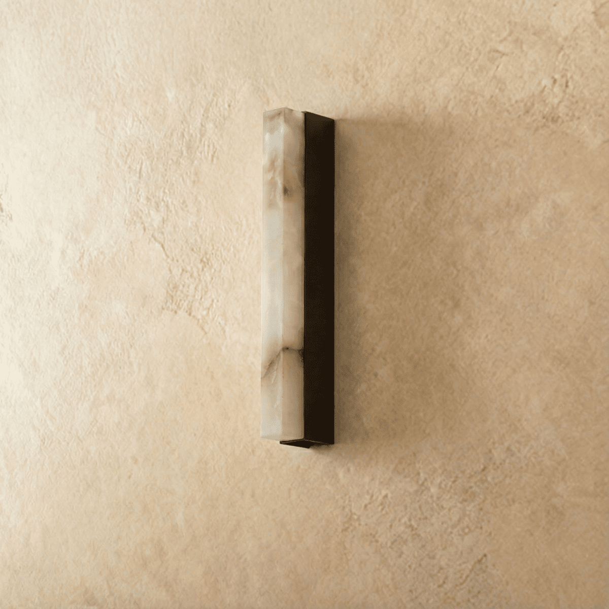NovaLume Alabaster Wall Sconce With Marble Finish Edition
