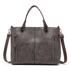Leather Tote Bag, NordVine Handcrafted Nordic-Style Design