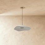 Lampada a Sospensione Luna Ripple con Bagliore Morbido e Caldo in Elegante Forma Ondulata