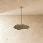 Lampada a Sospensione Luna Ripple con Bagliore Morbido e Caldo in Elegante Forma Ondulata