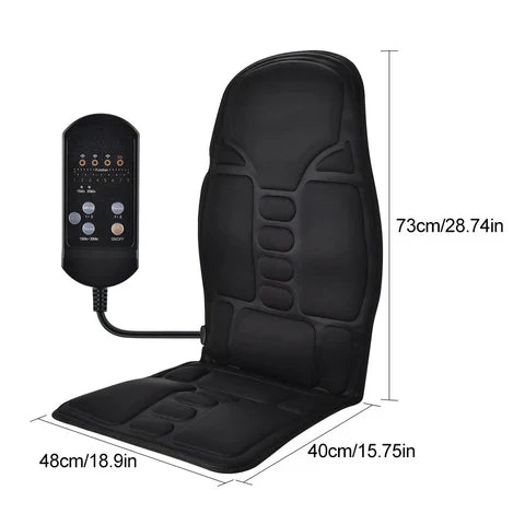 Heated Neck & Back Massage Cushion, AstraRelief Elite, Eight Motors