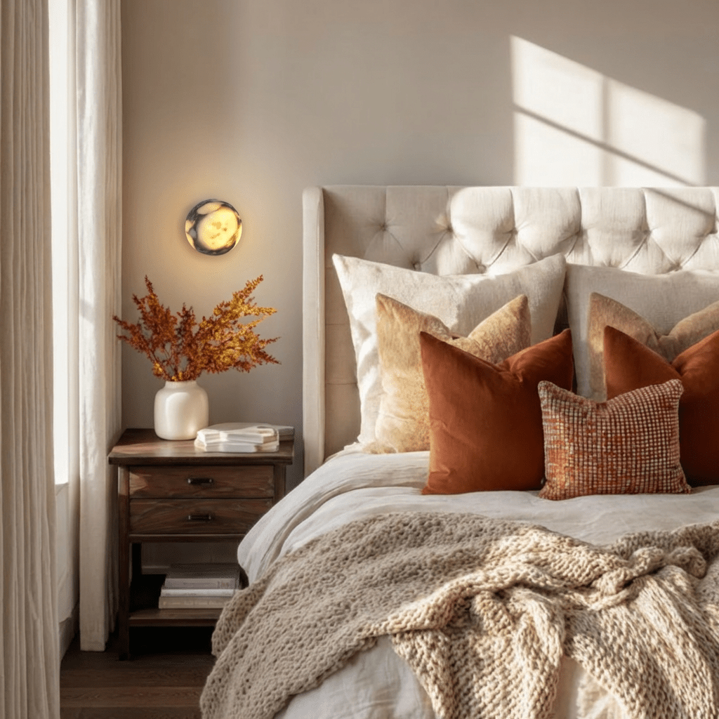 Lámpara de pared Stone Sphere Glow con luz interior cálida de mármol