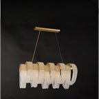 Aurelia Crystal Bead Chains Chandelier in Gold Plated Finish
