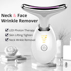 LED Facial Massager, Vibration & Heat Skincare Tool for Face and Neck