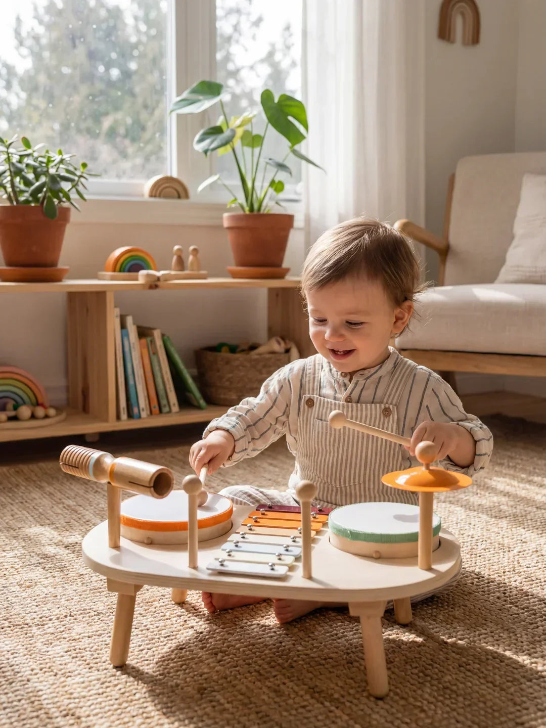 Wooden Music Table for Learning and Play | Fioriscas