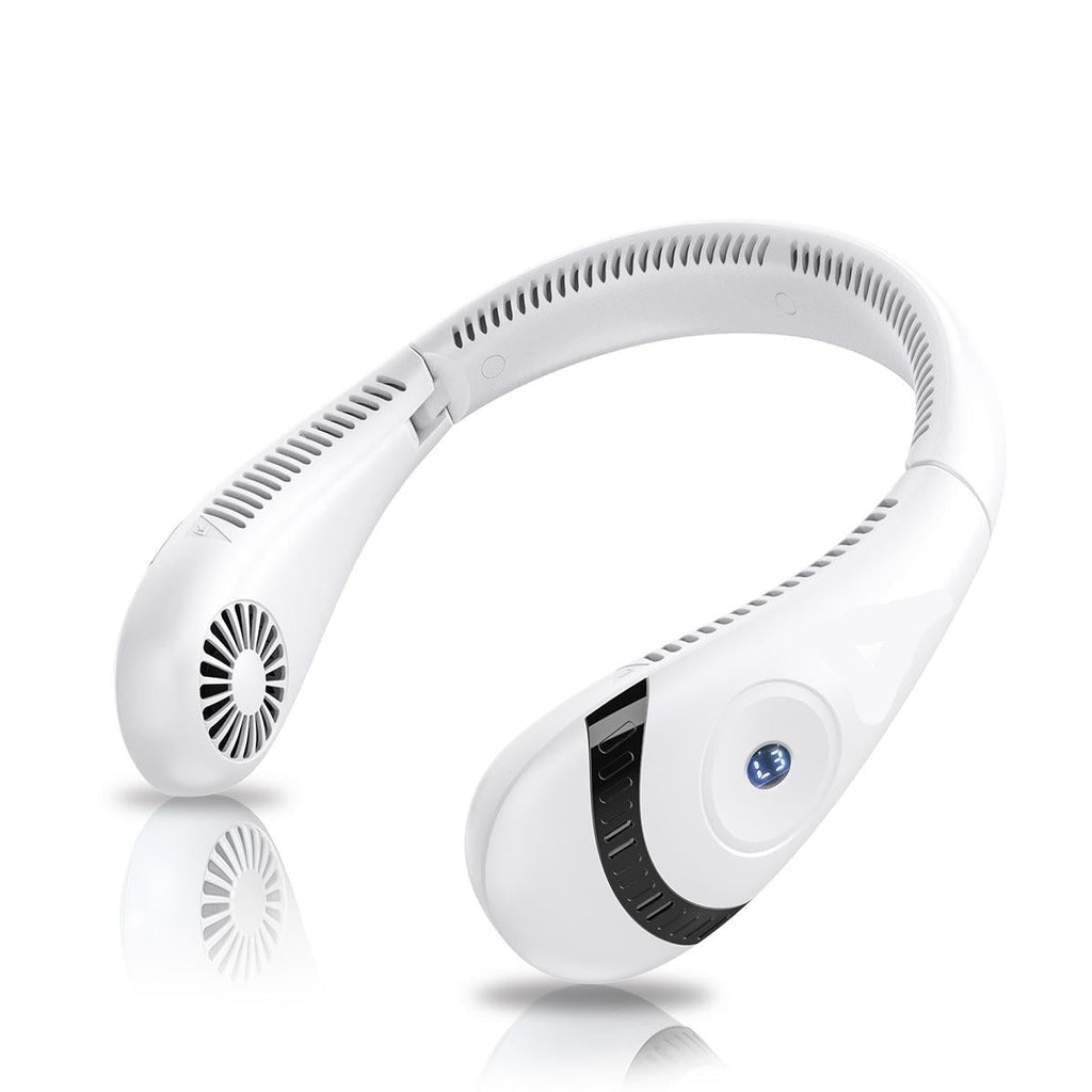 Ventilator de gât reîncărcabil fără palete, alimentat prin USB, răcorire fără mâini pentru călătorii | Fioriscas