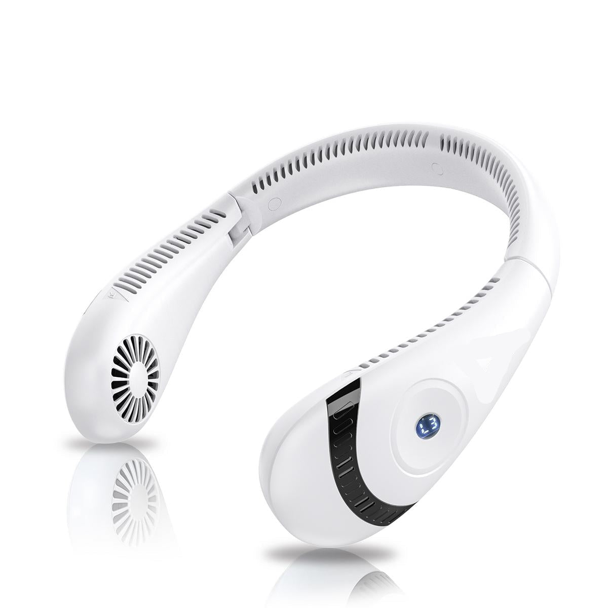 Ventilator de gât reîncărcabil fără palete, alimentat prin USB, răcorire fără mâini pentru călătorii | Fioriscas