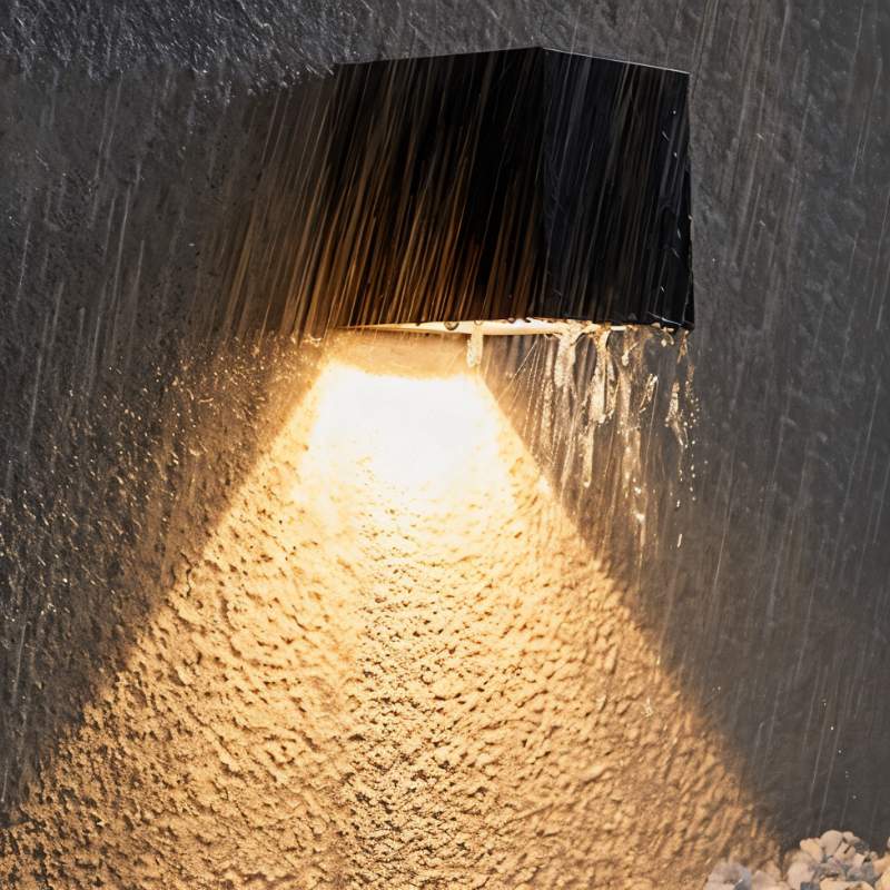 SolaraGlow solarna lampa ścienna zewnętrzna z ciepłym ambientowym światłem